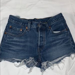 High waisted levis 501 shorts
